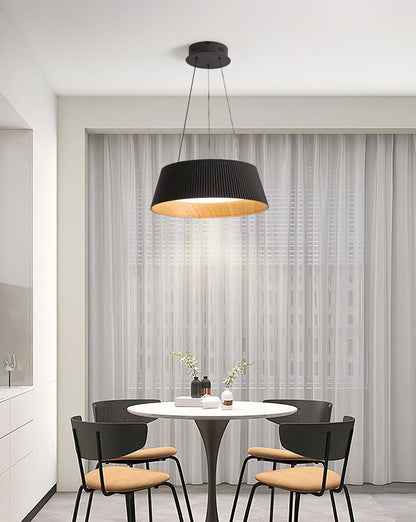 Modern Ribbed Droplight Pendant Light