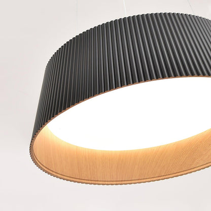 Modern Ribbed Droplight Pendant Light