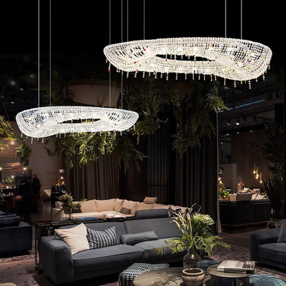 Modern Round Crystal Ceiling fixture Chandelier