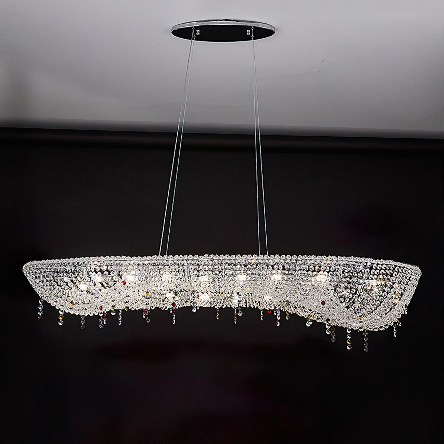 Modern Round Crystal Ceiling fixture Chandelier