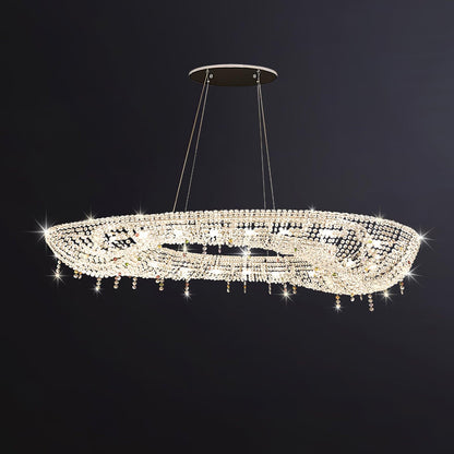 Modern Round Crystal Ceiling fixture Chandelier