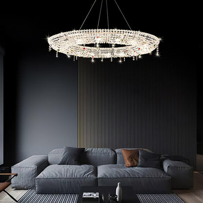 Modern Round Crystal Ceiling fixture Chandelier