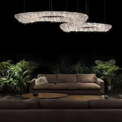 Modern Round Crystal Ceiling fixture Chandelier