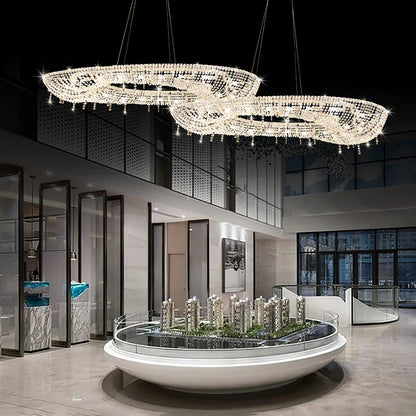 Modern Round Crystal Ceiling fixture Chandelier