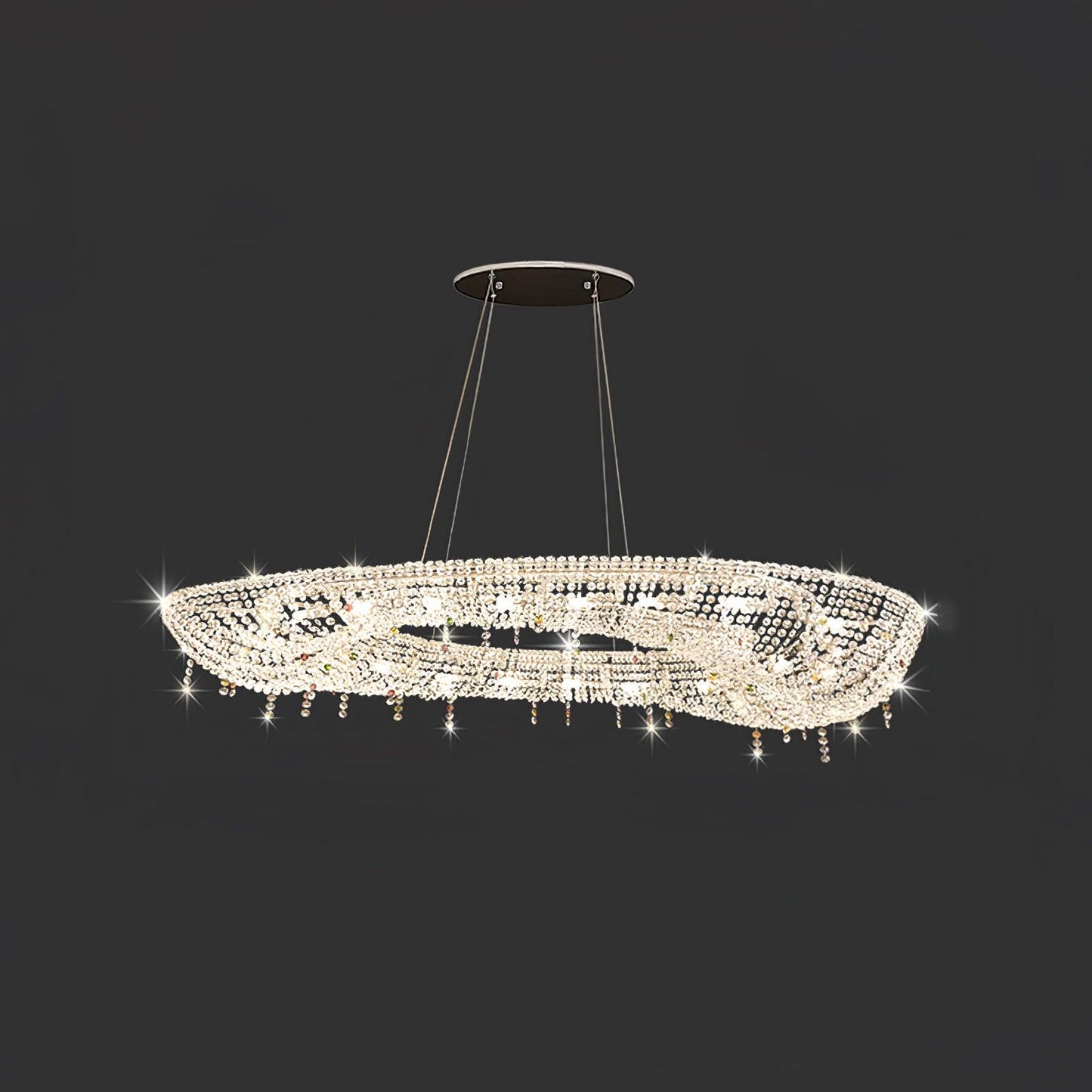 Modern Round Crystal Ceiling fixture Chandelier