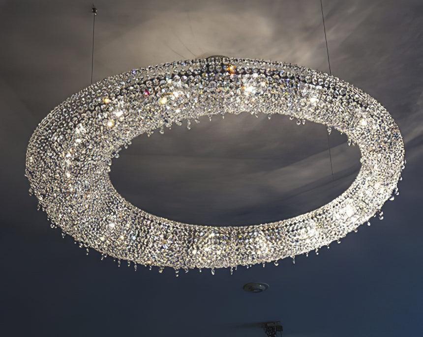 Modern Round Crystal Ceiling fixture Chandelier