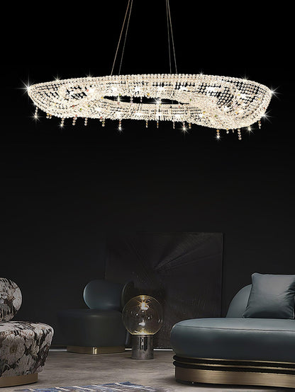 Modern Round Crystal Ceiling fixture Chandelier