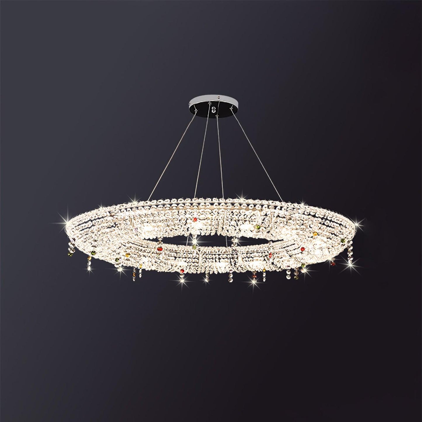 Modern Round Crystal Ceiling fixture Chandelier