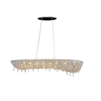 Modern Round Crystal Ceiling fixture Chandelier