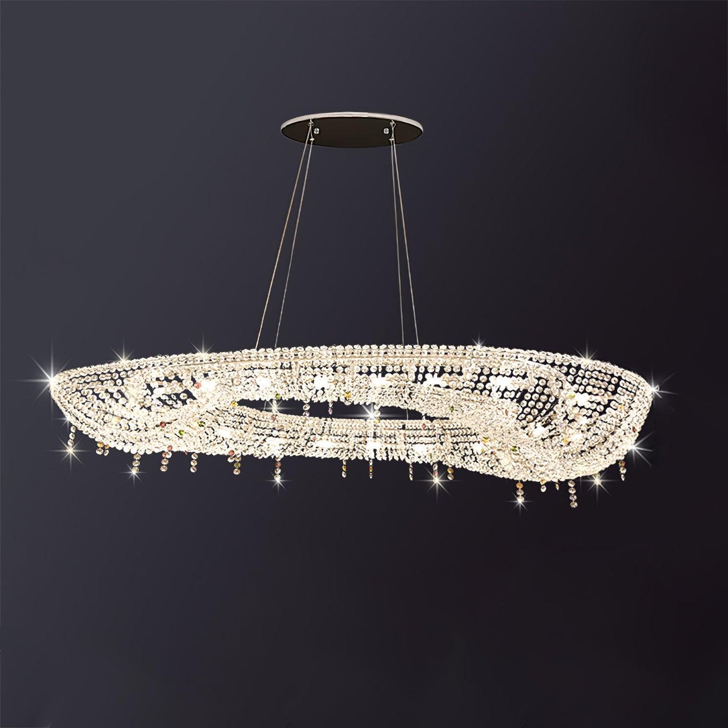 Modern Round Crystal Ceiling fixture Chandelier