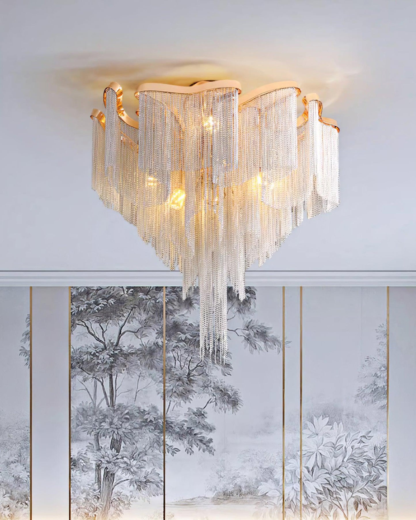 Modern Tassel Overhead light Ceiling Lamp