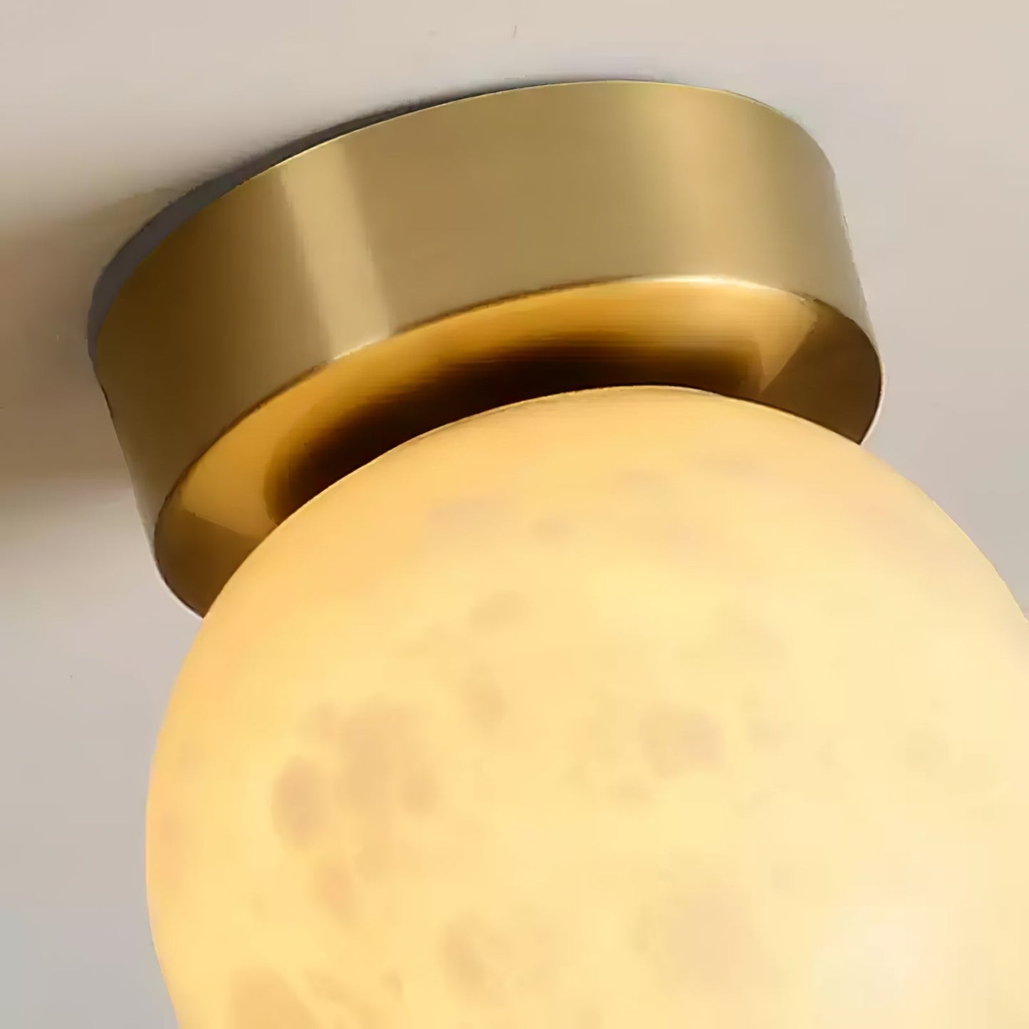 Moon Alabaster Flush mount light Ceiling Light