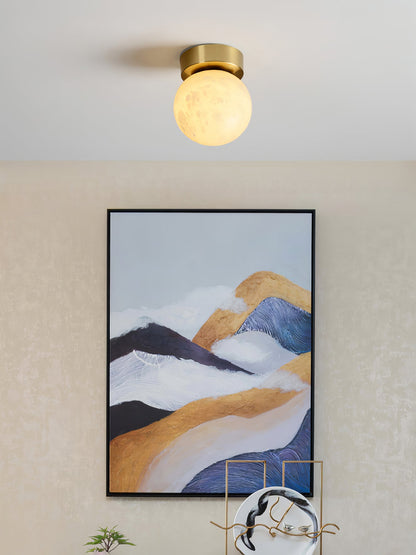 Moon Alabaster Flush mount light Ceiling Light