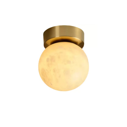 Moon Alabaster Flush mount light Ceiling Light