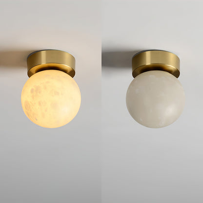 Moon Alabaster Flush mount light Ceiling Light