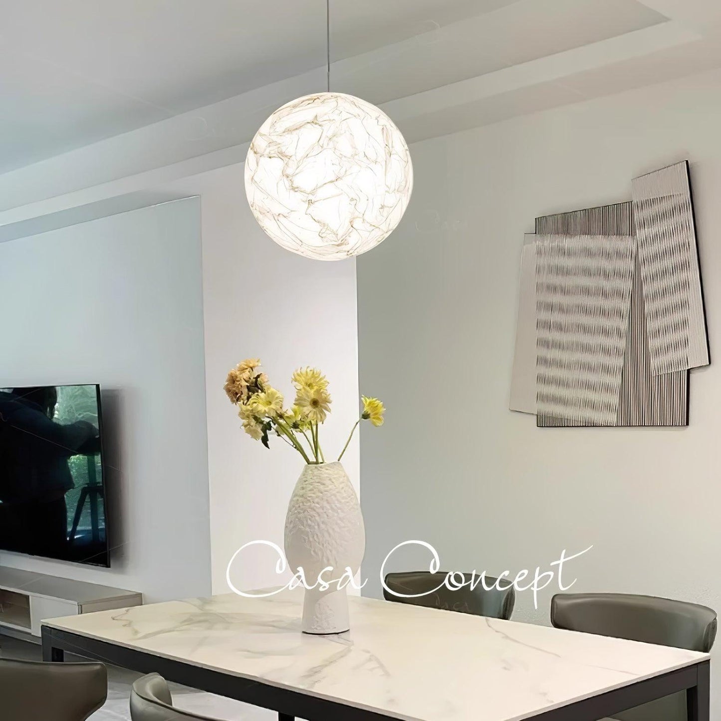 Moon Silk Drop light Pendant Lamp