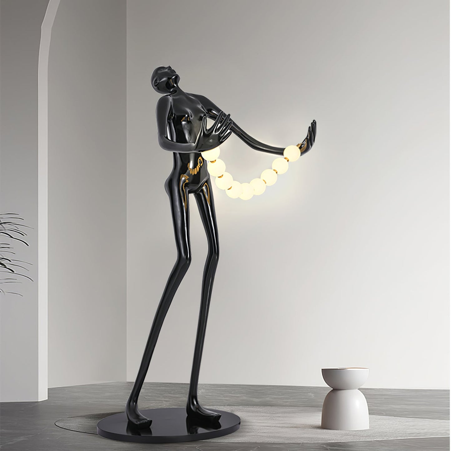 Orb Juggler Sculpture Uplight Lamp Floor Lamp