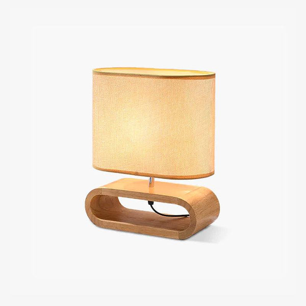 Moti Wood Side table lamp Table Lamp