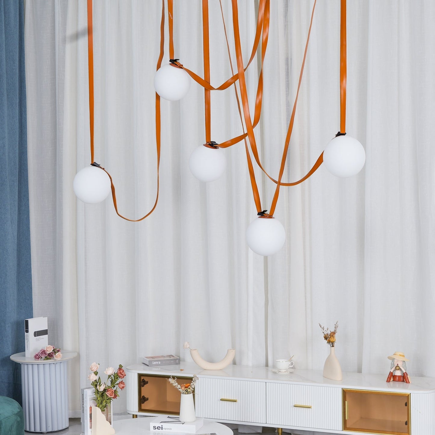 Multiple Belt Art Droplight Pendant Light