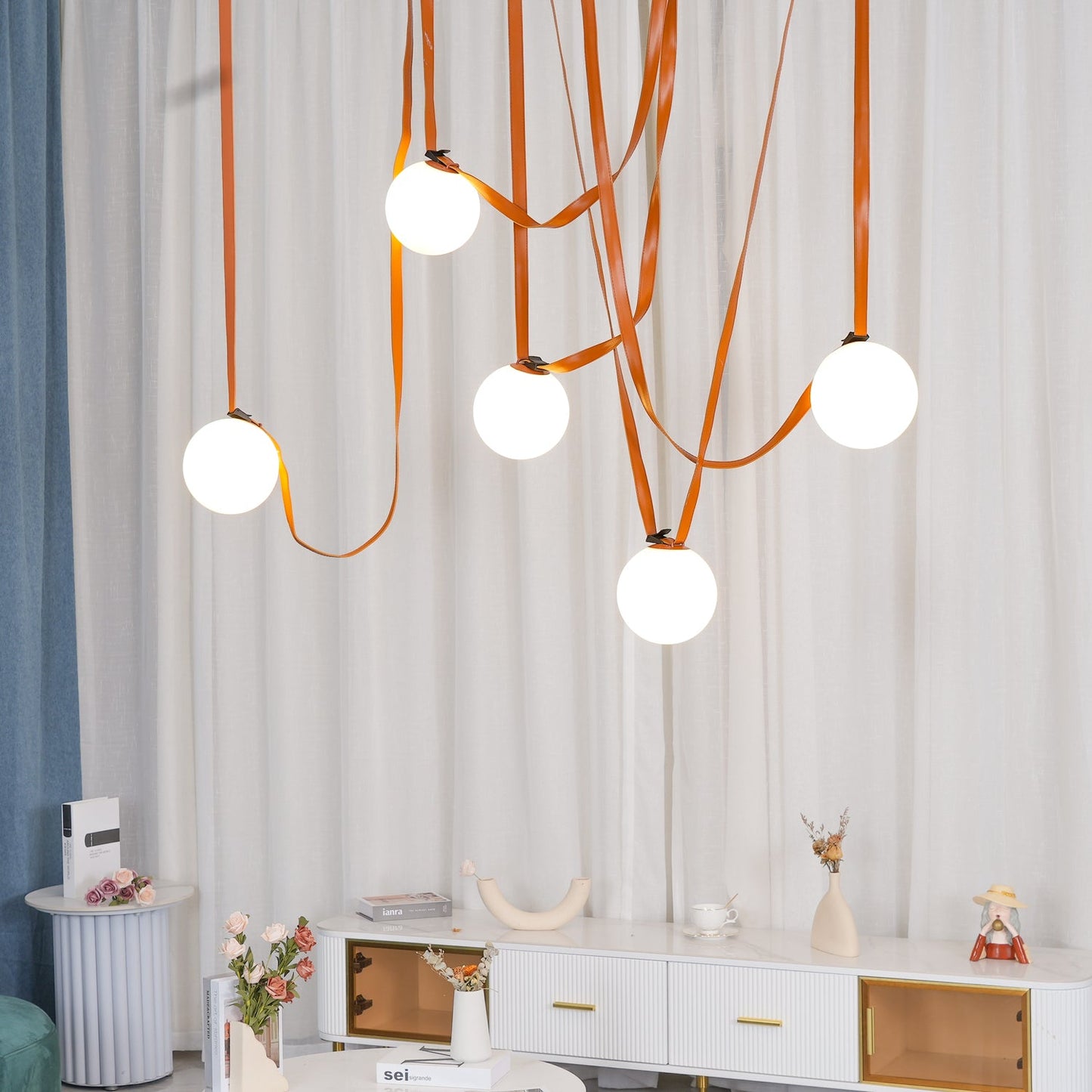 Multiple Belt Art Droplight Pendant Light