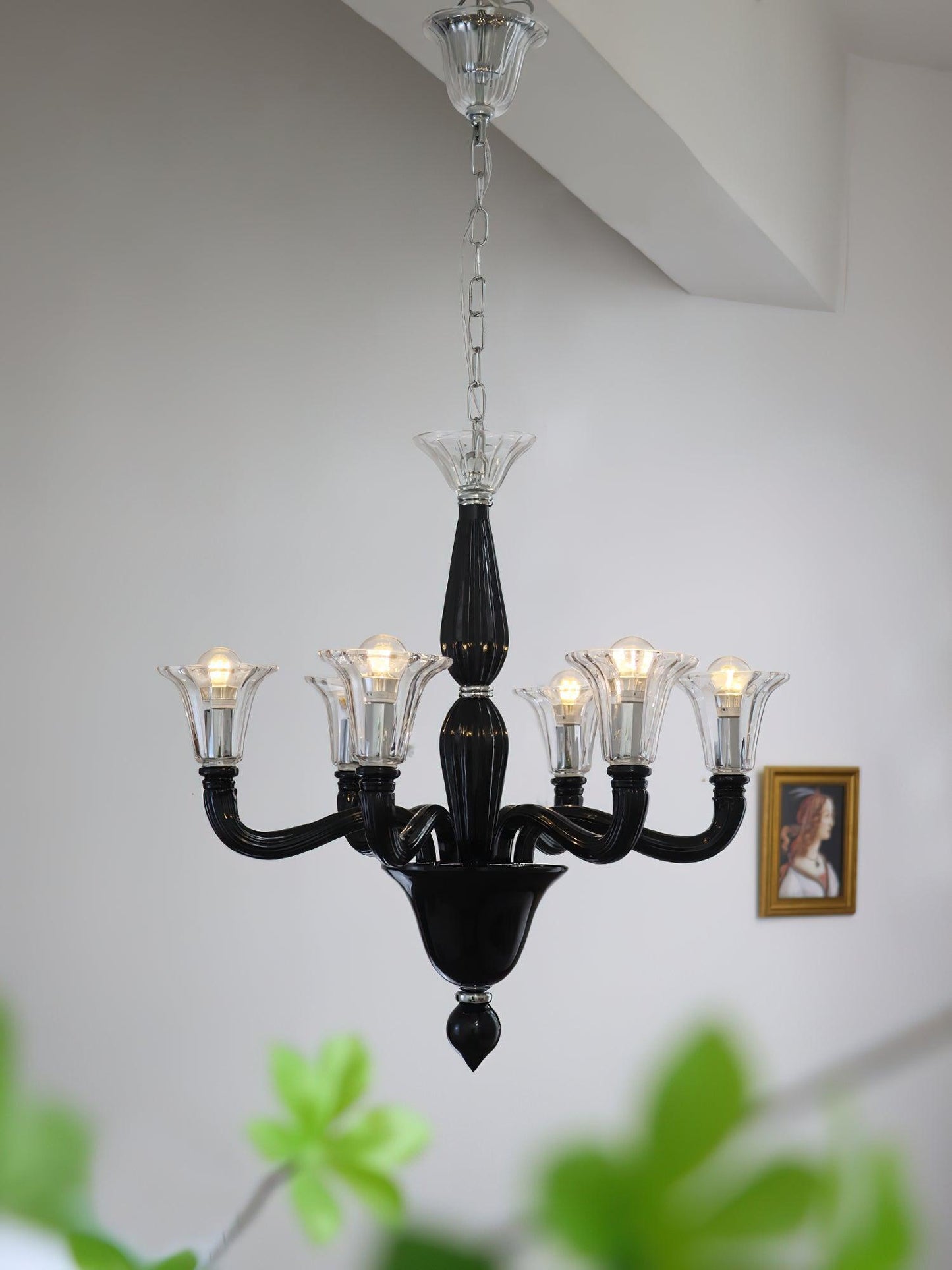 Murano Candle Electrolier Chandelier