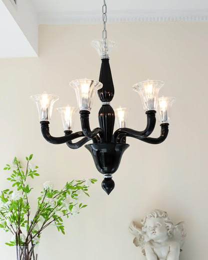 Murano Candle Electrolier Chandelier