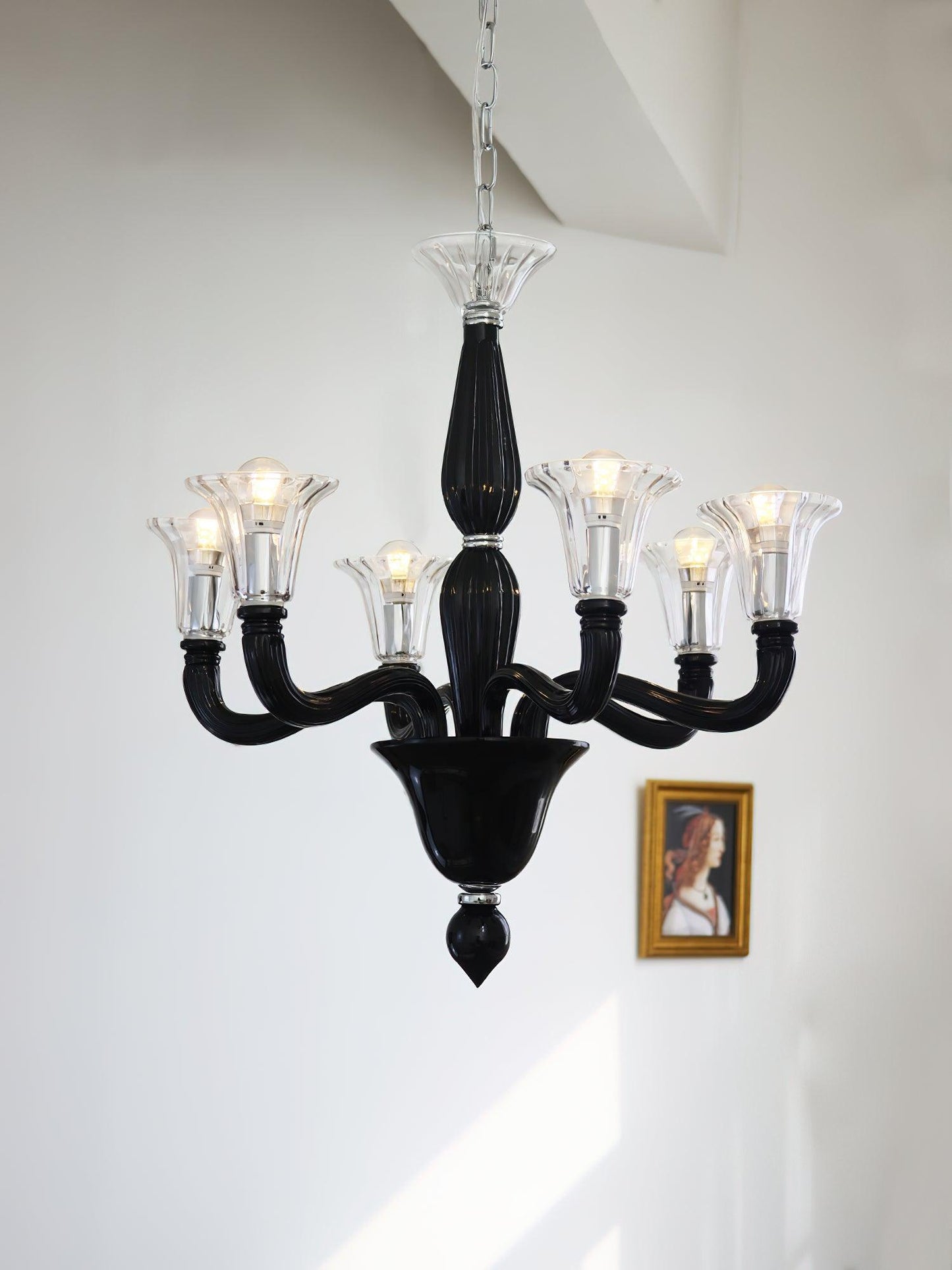 Murano Candle Electrolier Chandelier