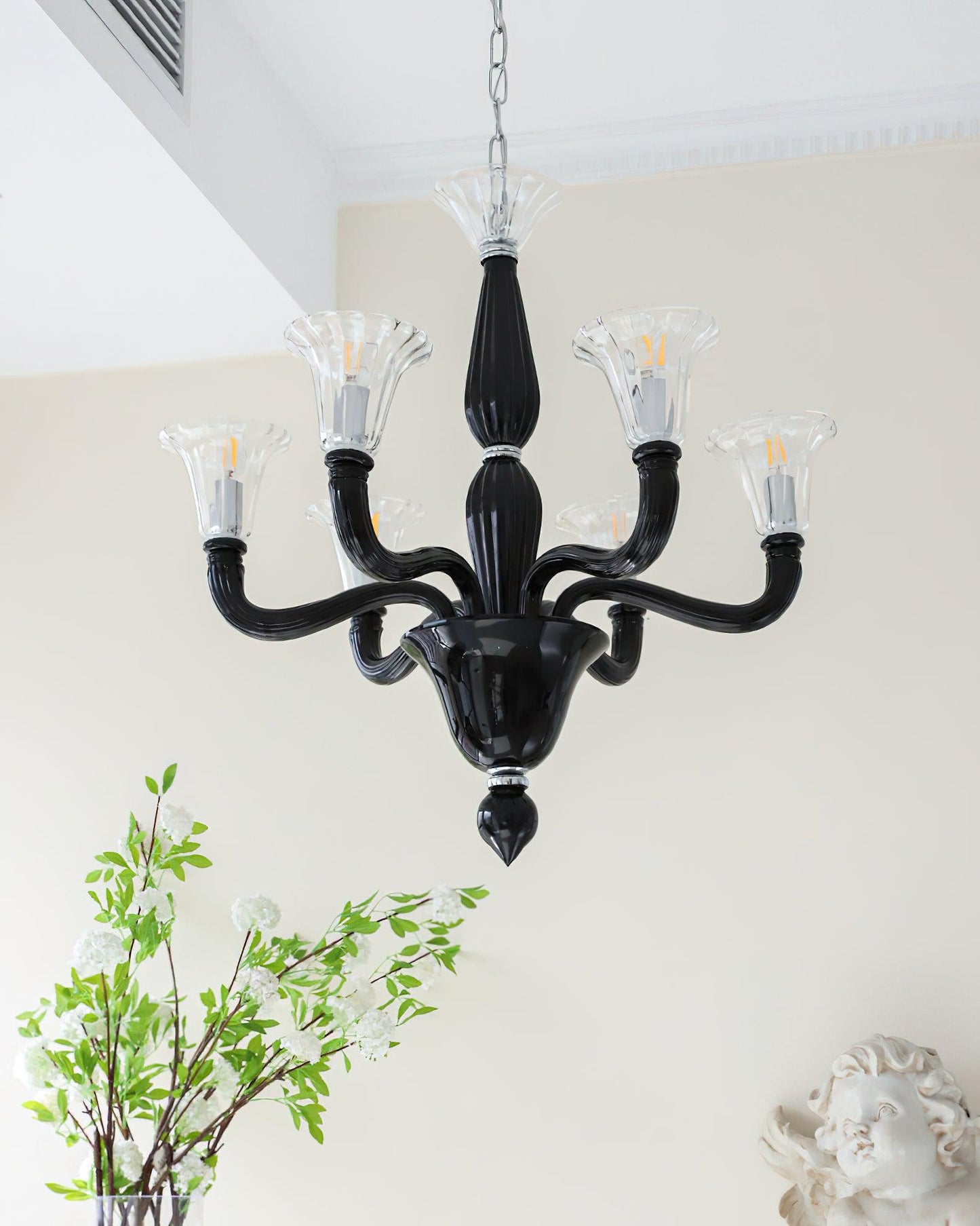 Murano Candle Electrolier Chandelier