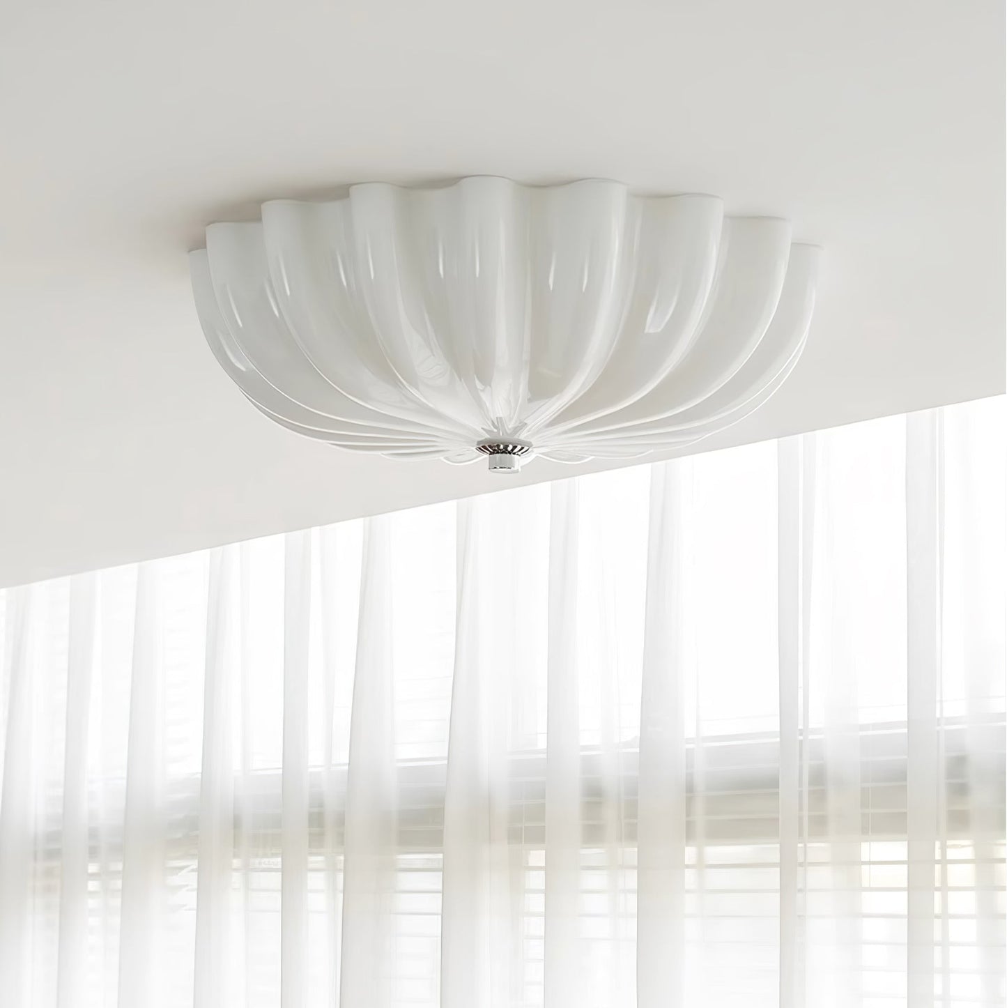 Murano Glass Flush Overhead fixture Ceiling Light