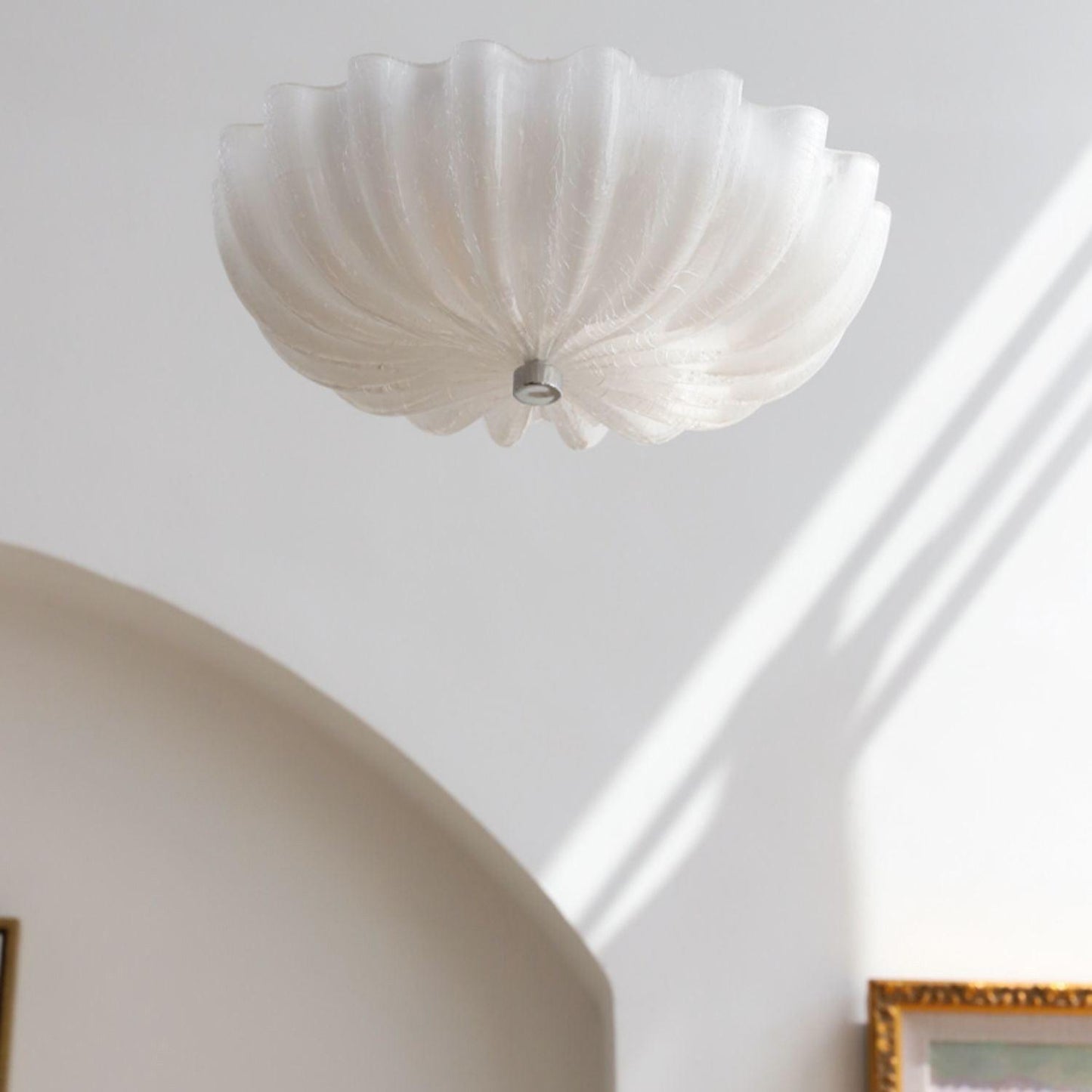 Murano Glass Flush Overhead fixture Ceiling Light