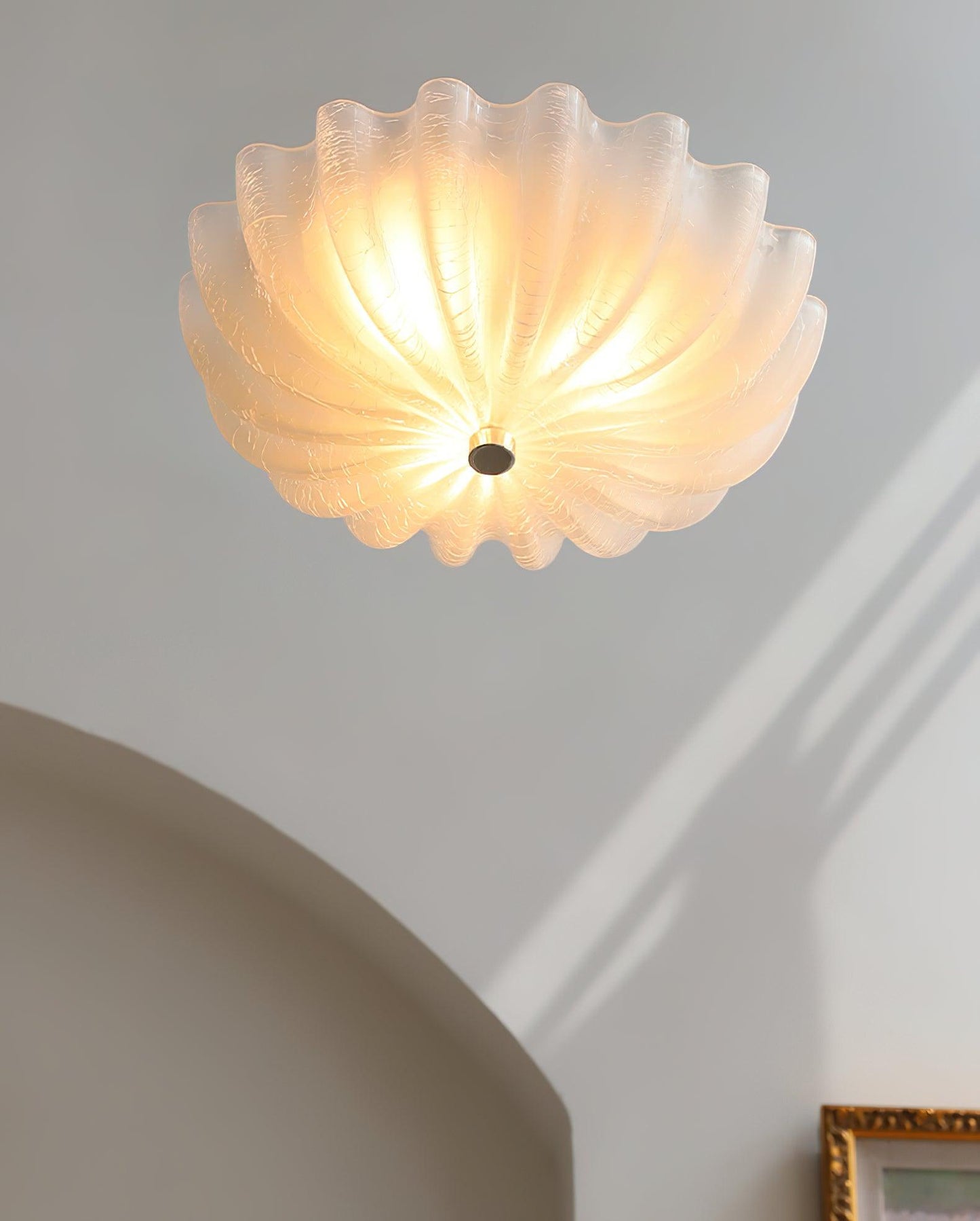 Murano Glass Flush Overhead fixture Ceiling Light