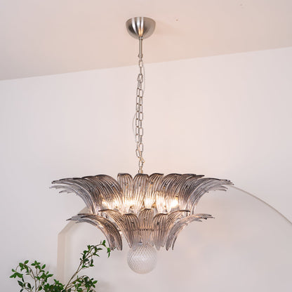 Murano Palmette Transparent Pendant light Chandelier