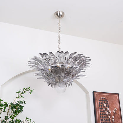 Murano Palmette Transparent Pendant light Chandelier