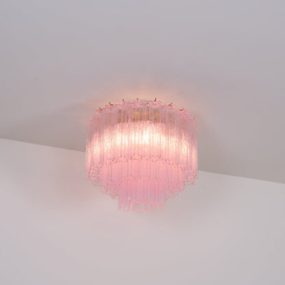 Murano Pink Glass Ceiling-mounted light Ceiling Light