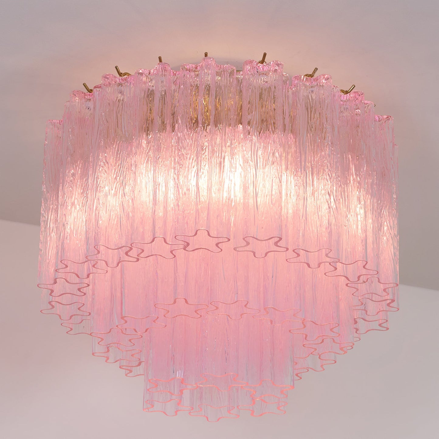 Murano Pink Glass Ceiling-mounted light Ceiling Light