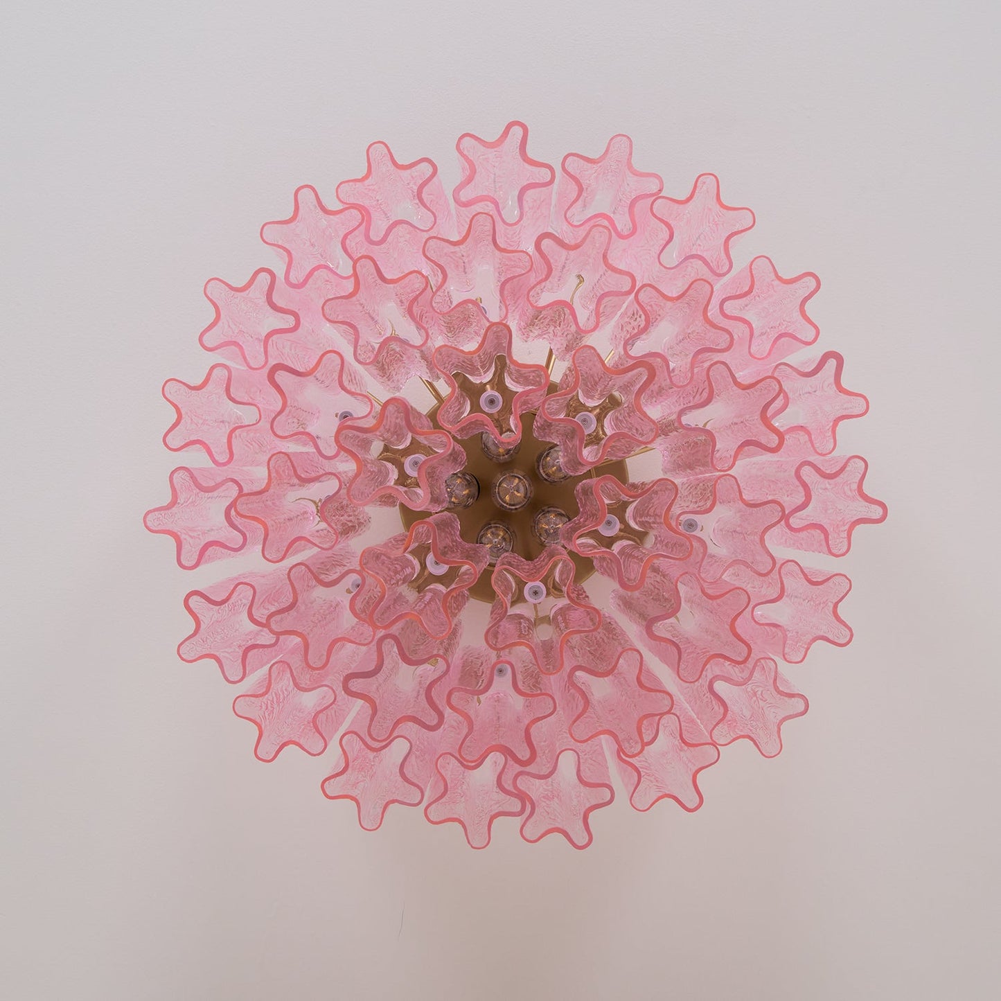 Murano Pink Glass Ceiling-mounted light Ceiling Light