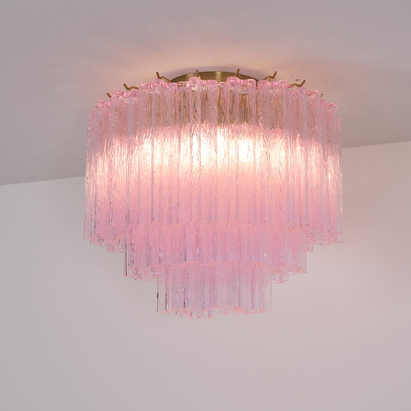 Murano Pink Glass Ceiling-mounted light Ceiling Light