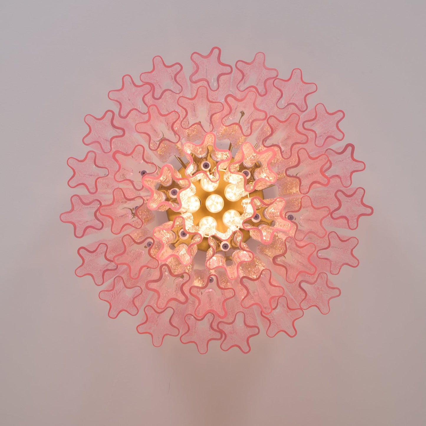 Murano Pink Glass Ceiling-mounted light Ceiling Light