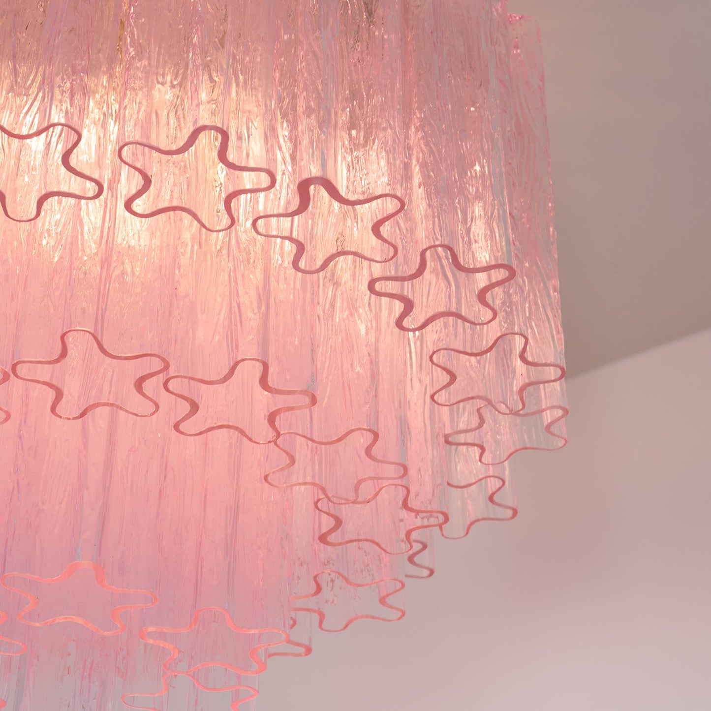 Murano Pink Glass Ceiling-mounted light Ceiling Light