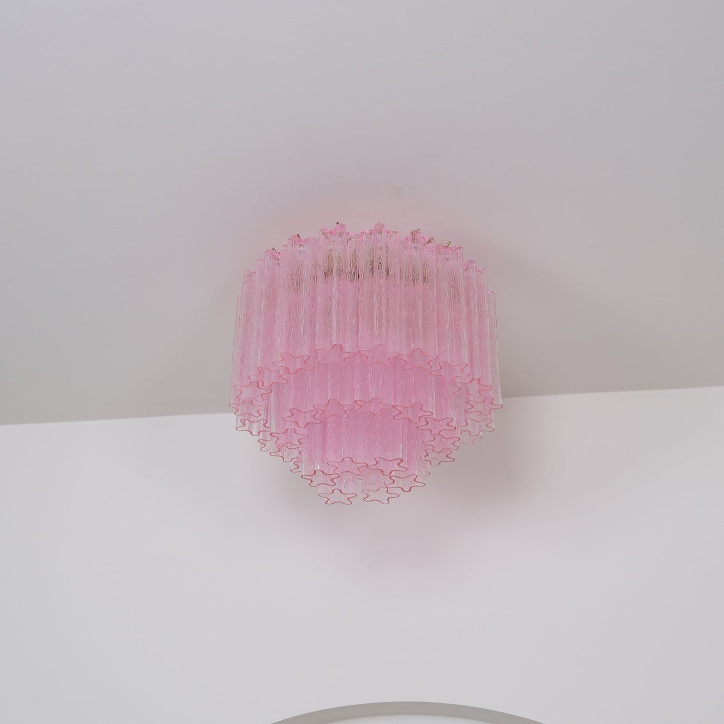 Murano Pink Glass Ceiling-mounted light Ceiling Light