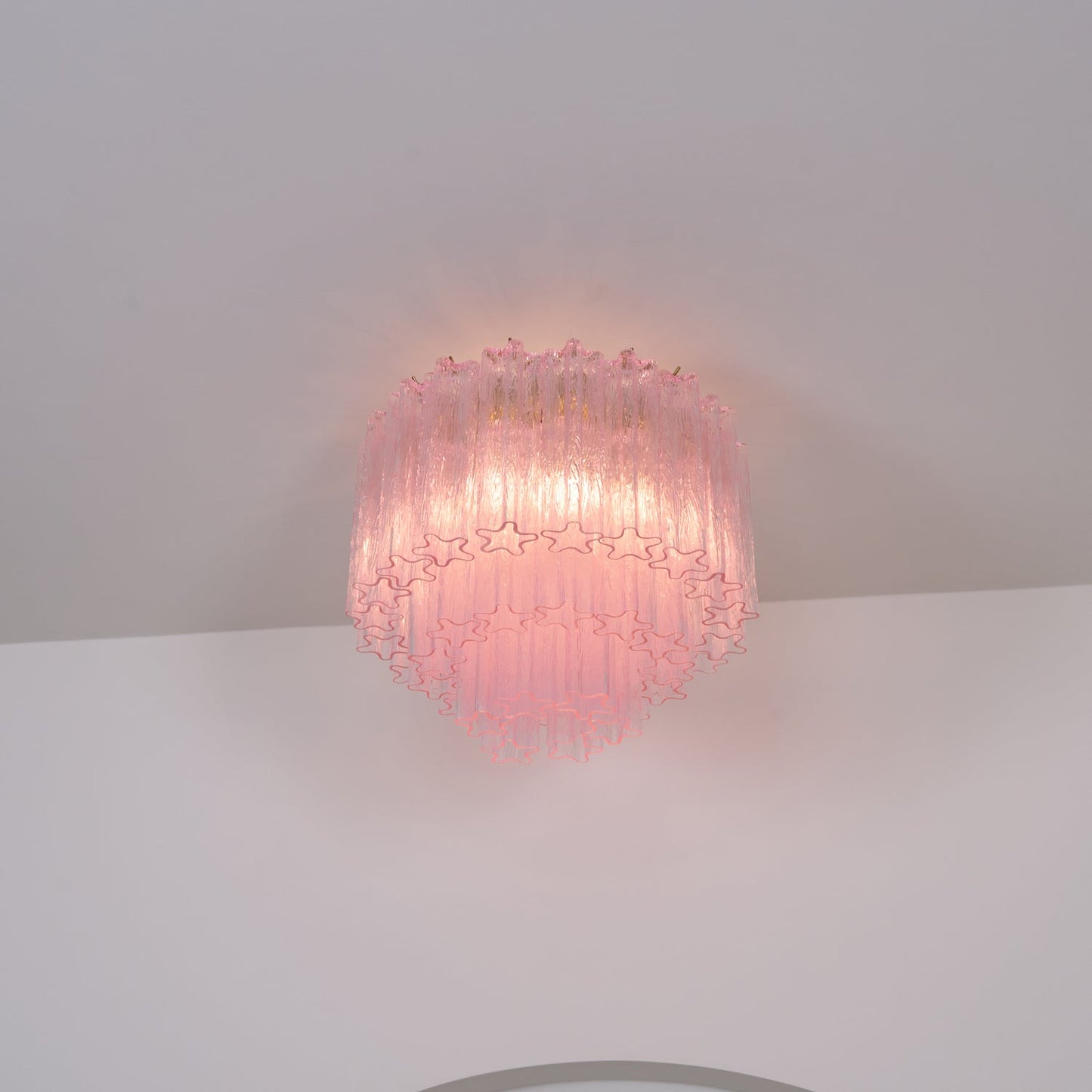 Murano Pink Glass Ceiling-mounted light Ceiling Light