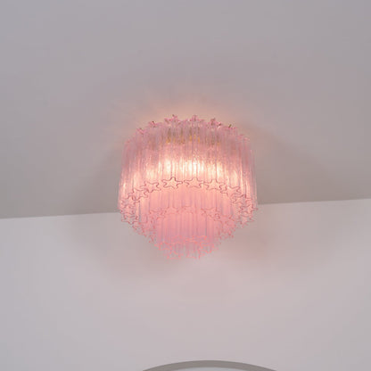 Murano Pink Glass Ceiling-mounted light Ceiling Light