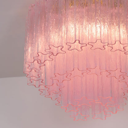 Murano Pink Glass Ceiling-mounted light Ceiling Light