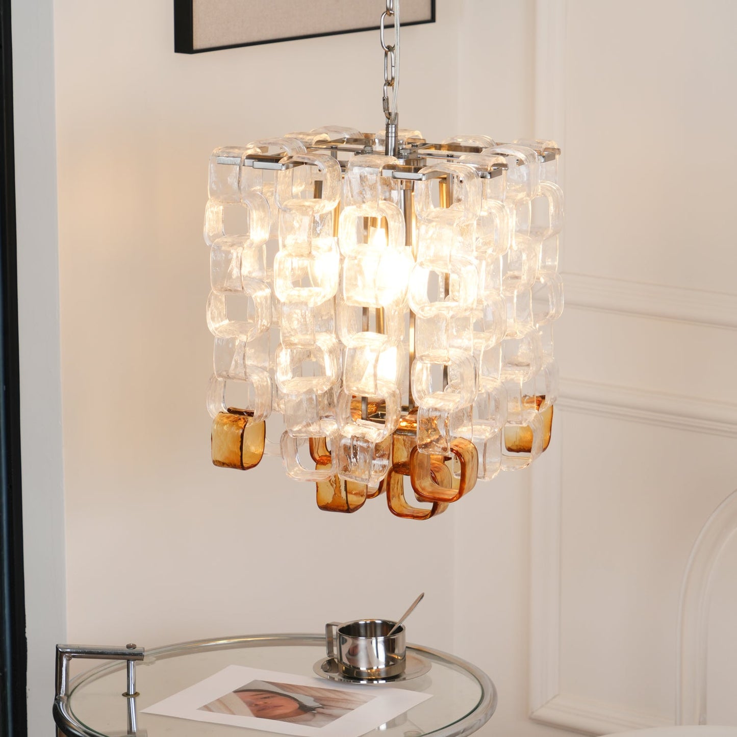 Murano Poliarte Interlocking Pendant light Chandelier