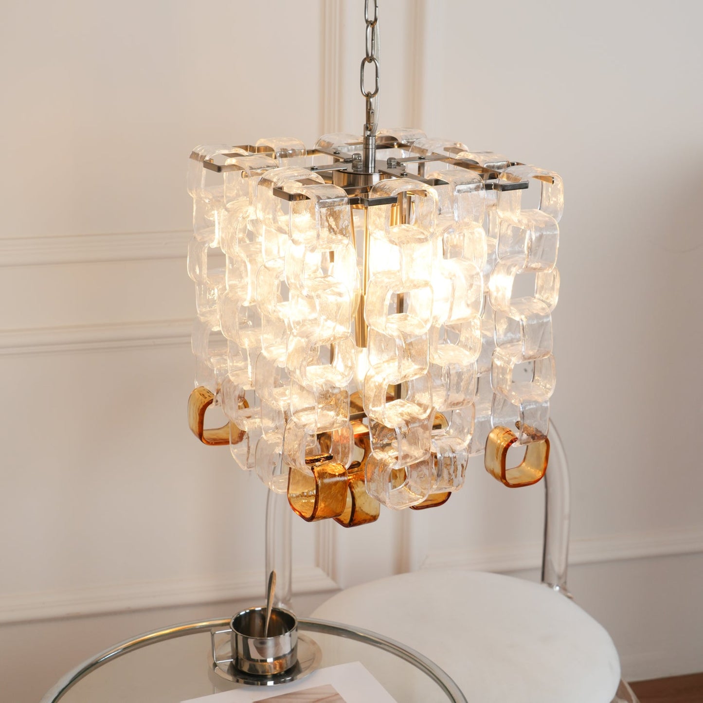 Murano Poliarte Interlocking Pendant light Chandelier