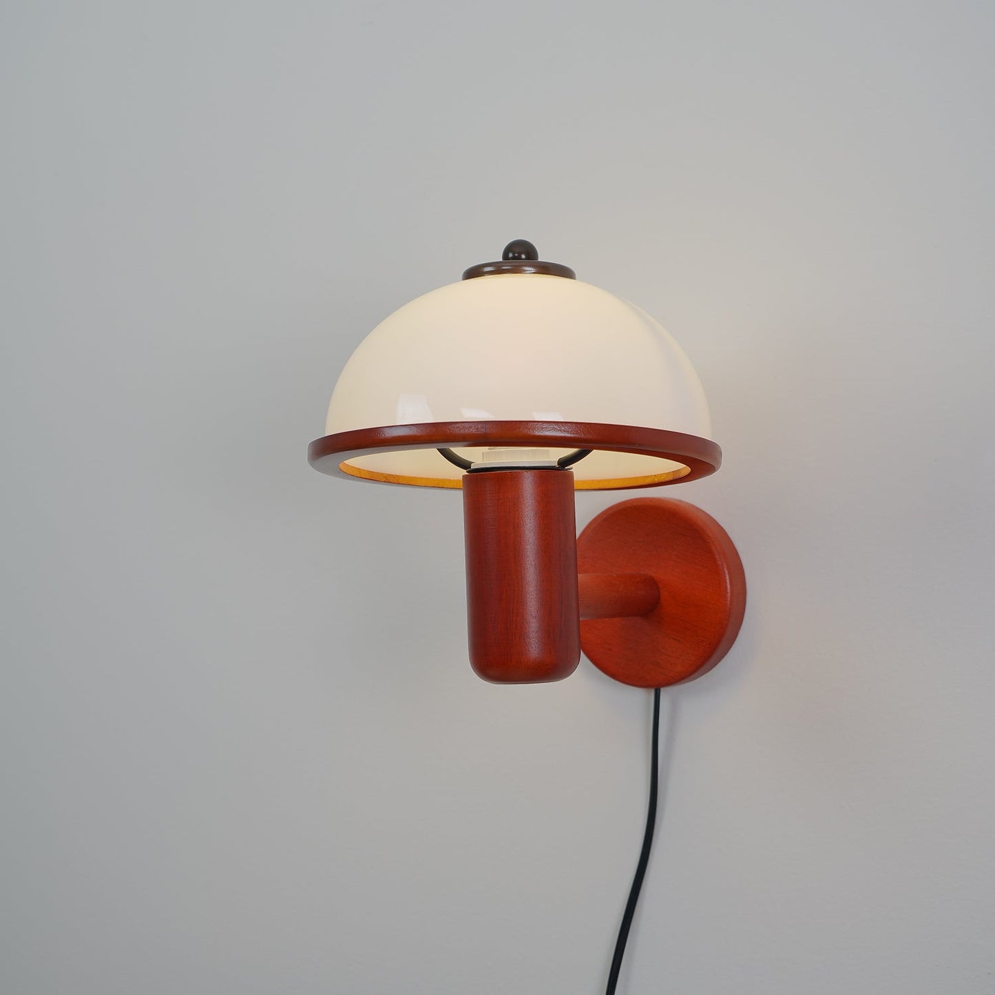 Mushroom Wood Sconce Wall Lamp