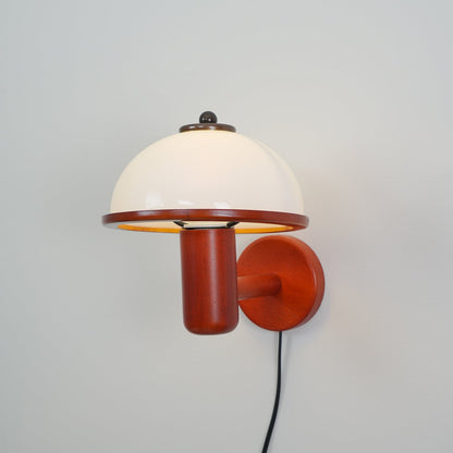 Mushroom Wood Sconce Wall Lamp