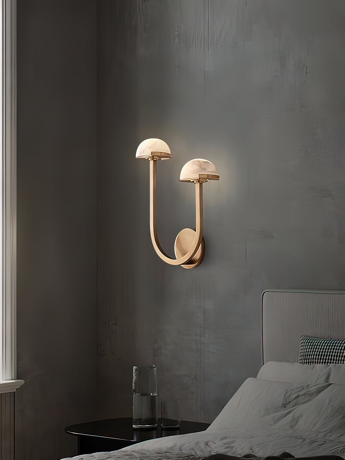 Mushroom Alabaster Wall-mounted light Wall Lamp