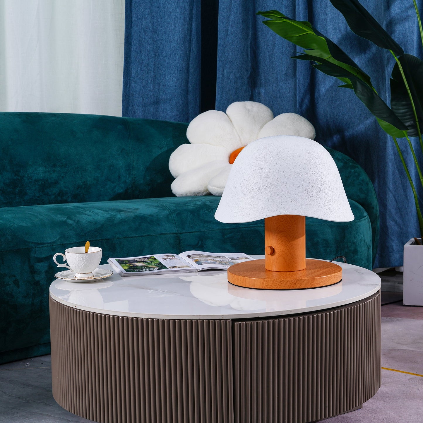 Mushroom Inspired Bedside lamp Table Lamp