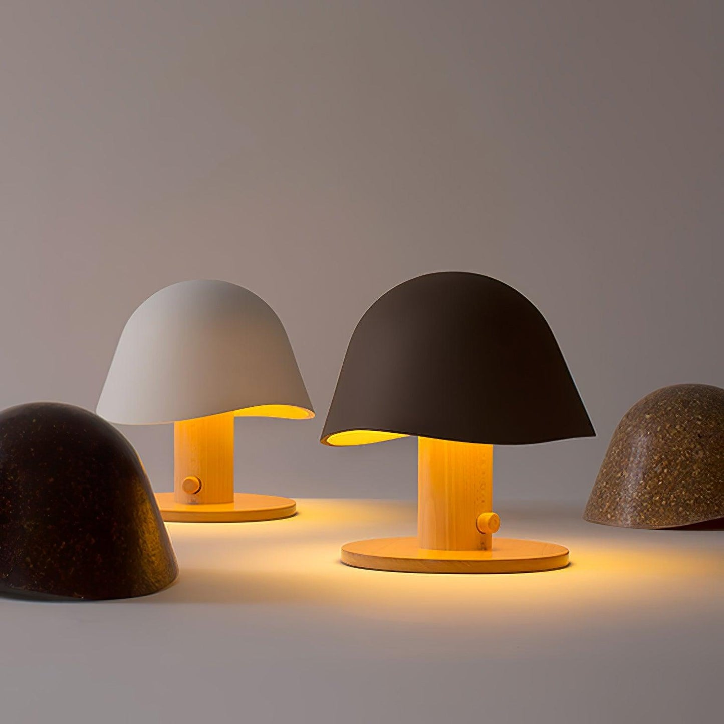 Mushroom Inspired Bedside lamp Table Lamp